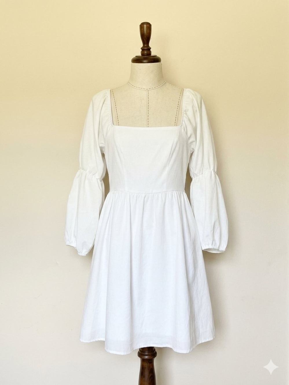 Pretty Garden Classic Square Neck Mini Dress